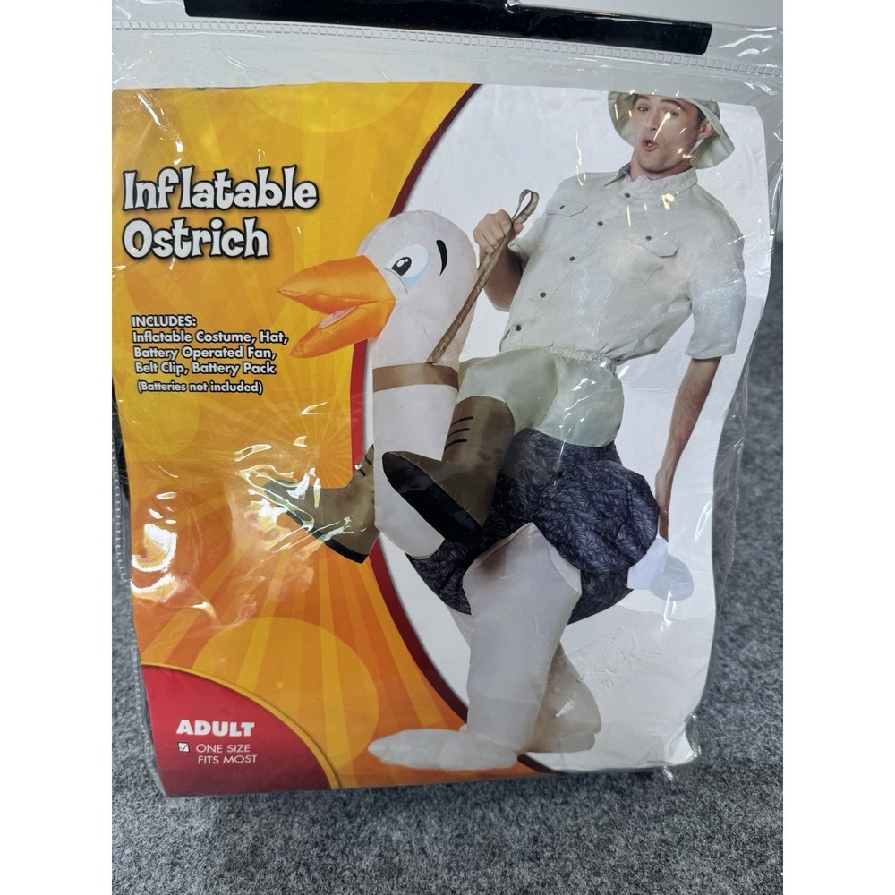 Spirit Halloween Adult Inflatable Ostrich Ride-Along Costume One Size - Picture 1 of 5